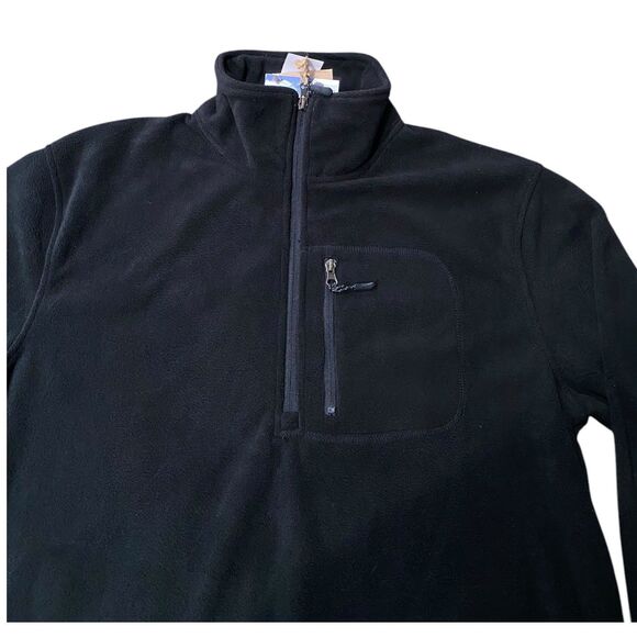 Stillwater Supply Co Men’s Black Fleece Half Zip Pullover Hiking Jacket M - Picture 3 of 9